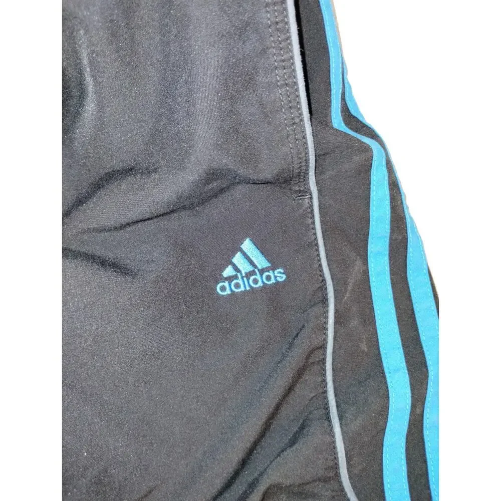 Adidas 3-Stripes Mesh Lined Athletic Shorts Mens S Black Activewear Athleisure